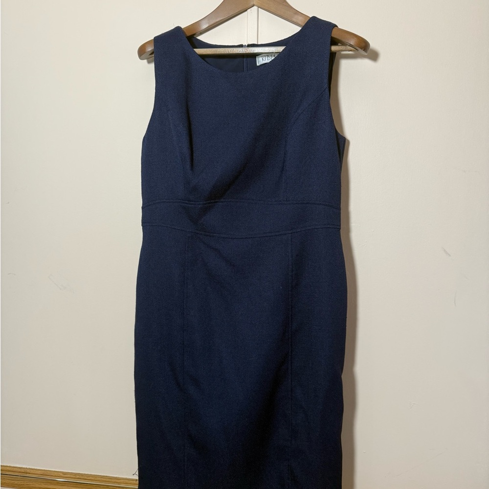 Kasper Classic Navy Midi Dress